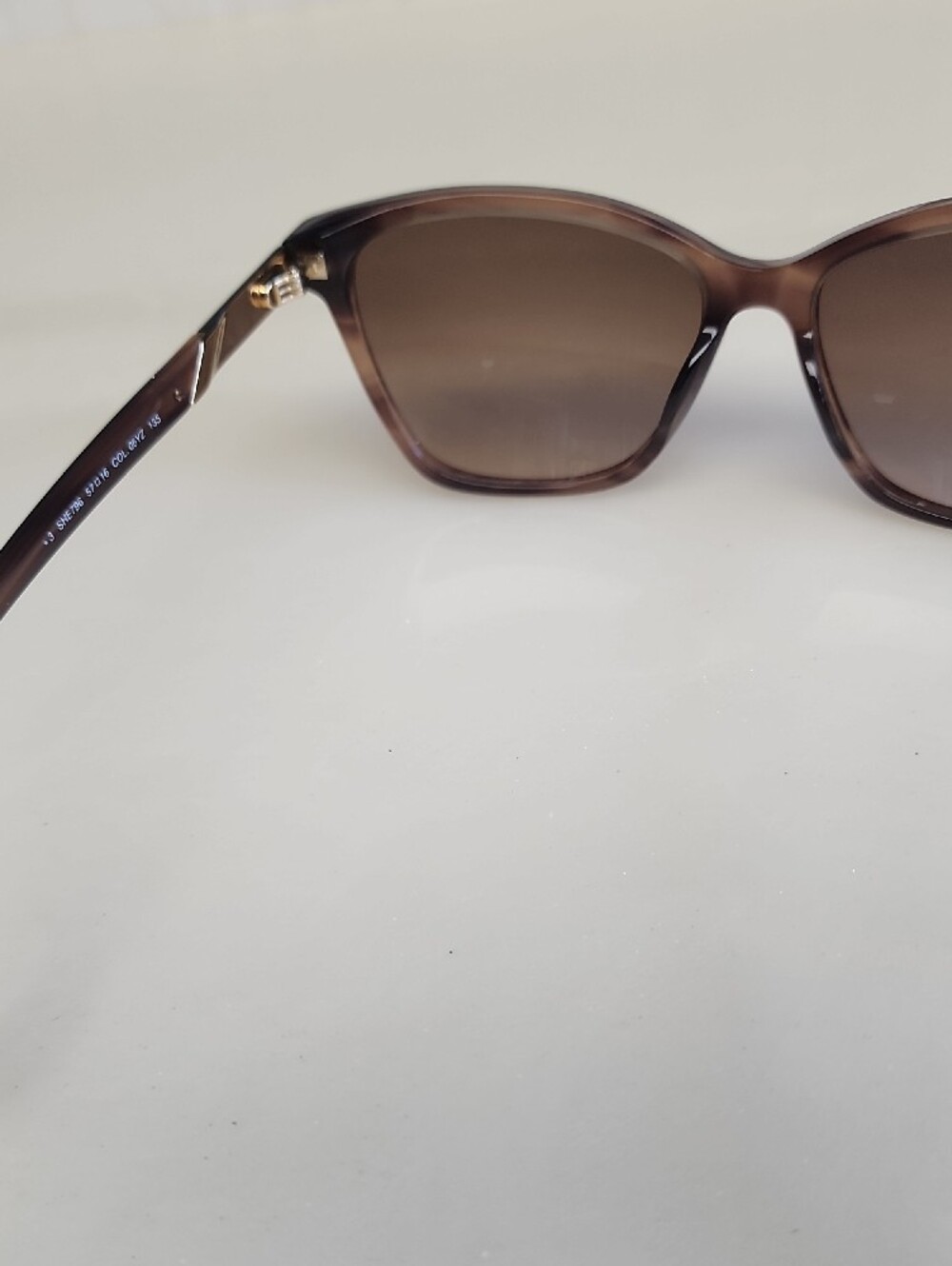 Carolina Herrera Brown Cat-Eye Sunglasses with Brown Lenses - Picture 9 of 16